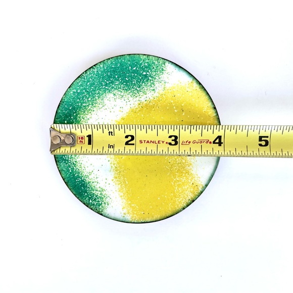 Vintage Enamelled Copper Trinket Dish - Picture 14 of 14